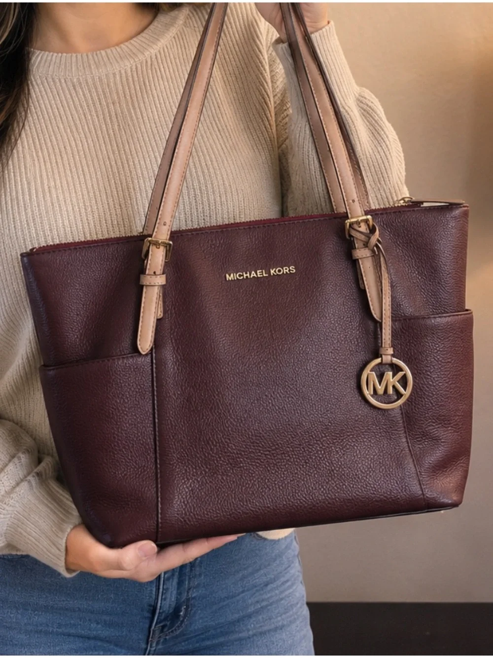 Michael Kors Charlotte Top Zip Tote Bag - Picture 1 of 3